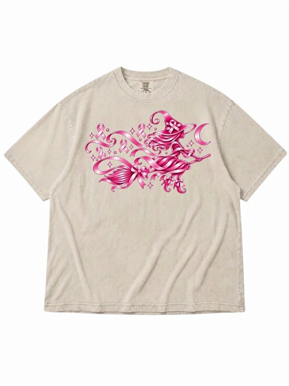 Comfort Colors Graphic Short Sleeve Tee in Pink & Ivory